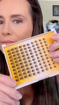 Trying semi spiky DIY lashes for the first time! Loving them ❤️