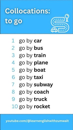 Collocations with "Go by..." A1-B1 English Vocabulary | IELTS 5.5+ 🎓 |
