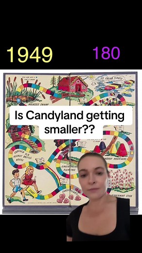 Candyland is significantly smaller than it used to be! #candyland #candylandgirl #90s #90sthrowback #00s #nostalgia #thowback #mrmint #queenfrostine #princesslolly #lordlicorice #jolly #plumpy #ripplumpy #kingkandy #boardgames #gamenight