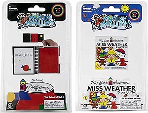 World's Smallest Colorforms Assortment (The Original Colorforms or Miss Weather Dress Up Set), Each Sold Individually and The Style is Selected at Random