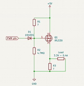 How to use Common Drain Amplifier N-Mosfet configuration with PWM? [closed]