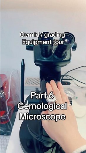 Gem id/grading lab equipment tour - Part 6 - Gemological microscope #gemology￼ #microscope