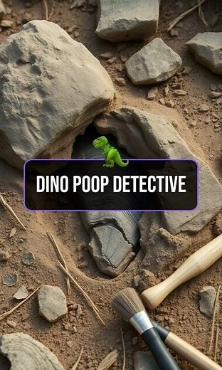 Dino Poop Detective - Discover the secret life of coprolites! #FossilFacts #DinoDetective