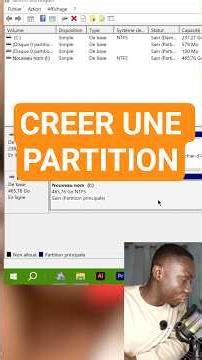 COMMENT CREER UNE PARTITION #informatique #astucesdigitales #operatingsystem