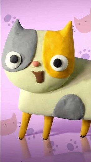 Kittens Love To Play! What About You? #claymotions #shortvideo #animation