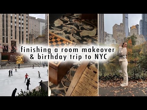 finishing a room makeover & come with us to New York City | XO, MaCenna Vlogs