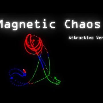 Chaos Simulation using 1000 Magnetic Pendulums (ATTRACTIVE VERSION)