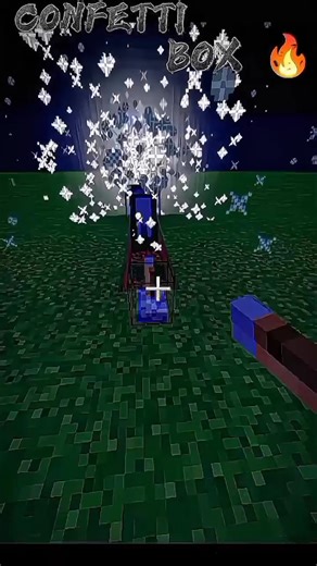 CONFETTI BOX 🔥 in MINECRAFT 😨 #minecraft #gaming #shorts