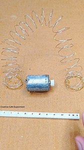 3.3M views · 10K reactions | How to glow spring light with rack and gear | #dcmotor #tech #scienceexperiments #reelstrending | Creative SJM Experiment | Facebook