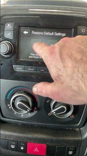 Citroen Relay - How to Factory Reset