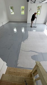 2-car garage epoxy floor🔥 #vvepoxysolutions #charlotte #epoxyresin #garage #floorinstallation #nc #sc #monroe #epoxy #garageupgrade #mooresvillenc | V&V Epoxy Solution