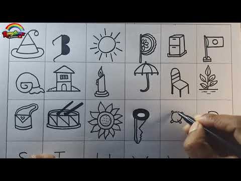 A to Z letter Drawing 👌Very Easy to Draw🎨🙌