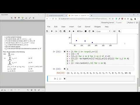 Gurobi & Python. Capacitated vehicle routing problem