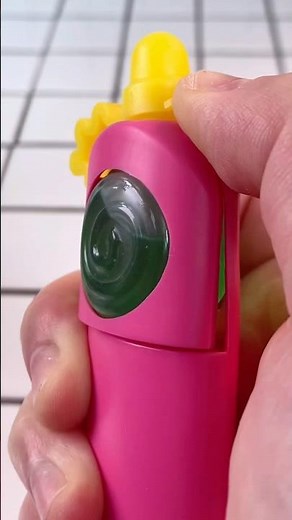 What flavor is this?! 🍬💗Pink Juicy Drop Pop Candy Jelly Gummy ASMR Food Mukbang