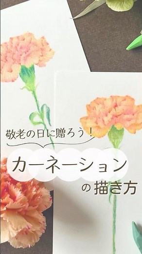 ＼敬老の日／秋色カーネーションの描き方 #パステルアート #パステルアートの描き方 #パステルアート教室