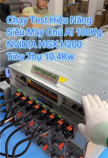 Kiểm tra hiệu năng Siêu Máy Chủ AI Rack 8U