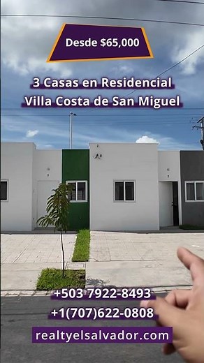 3 Houses for Sale in Villa Costa Private Residential Complex | San Miguel | From $18,000 | +503 7...
