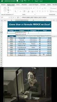Como Usar a Fórmula PROCX no Excel #excel #planilhas #exceltips