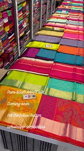 PURE & SOFT AARNI SILK. FULL VIDEO COMING SOON. ADI INDIAN SILK HOUSE. 56 college street kolkata. Whatsapp-9051906114. HIT THE FOLLOW BUTTON to get updates. #silksarees #softsilk #puresilksarees #silkmarkcertified | Adi Indian Silk House