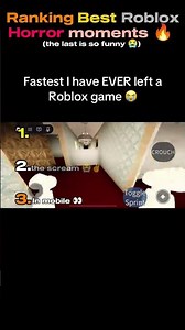 Ranking the FUNNIEST Roblox Horror Moments 😂👻🔥 #roblox