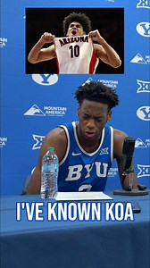 AJ Dybantsa on BYU's matchup against No. 1 Arizona: "It's going to be a tough game, but this is what you live for." | KSL Sports