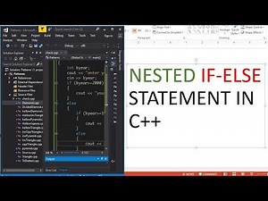 Nested If Else Statement - C++ Programming