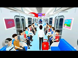 Driving Class 3D 🚇 Visiting New Metro Station & Riding Inside Metro Train | Full Metro Experience