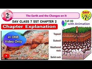 🏞The Earth and the Changes on It | Dav Class 7 Sst Chapter 2 Full Chapter Explanation in Hindi | Dav