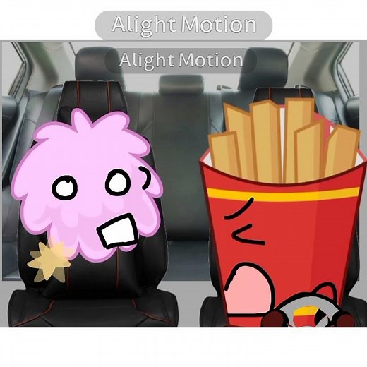 puffball x fries #bfdi #bfdia #idfb #bfb #tpot #puffries #puffball #friesbfb #animationart #animatio