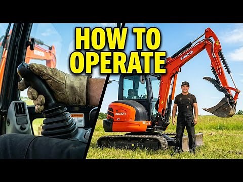Get Started On A Mini-Excavator Kubota KX033.