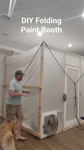 DIY Folding Paint Booth! #diyprojects #diyideas #paintbooth #makers