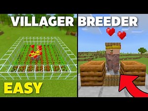 EASY Villager Breeders Tutorial in Minecraft Bedrock 1.17! (automatic)