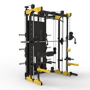 [Hot Item] Multi Smith Machine Cable Machine Gym Indoor Home Bodybuilding Light Semi Commercial Fitness Exercise Equipment