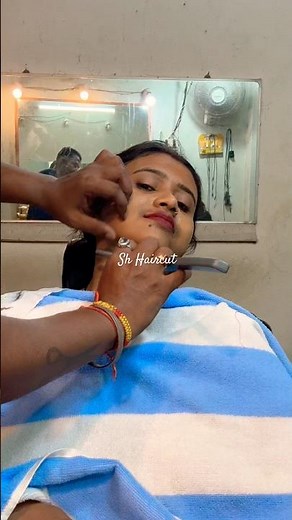 Women Face Shave with Straight Razor | Smooth & Clean Face Transformation