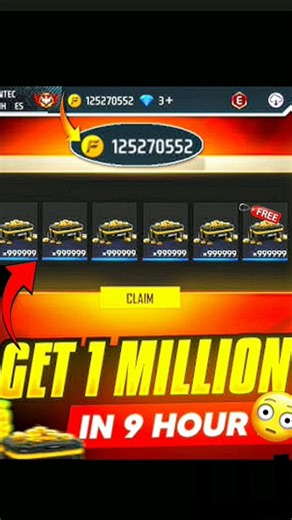 "Unlimited Gold Coins 🔥 in Free Fire: Tips and Tricks"🚀#freefire #shorts