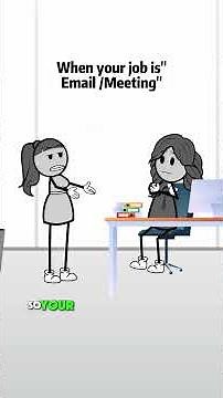 When your job is “email/meeting” #animations #manager