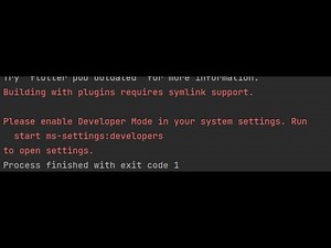 Please enable Developer Mode in your system settings. Run start ms-settings:developersto open