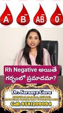 🔴 Rh Negative Pregnancy – Effects, Risks & Precautions | Complete Guide by Dr. Saranya Guru