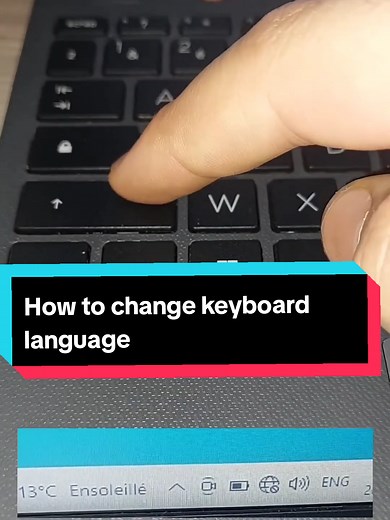 How to change keyboard language comment changer la langue du clavier #keyboard #computer #clavier #laptop #laptop #explore #odinateur #explore #azerty #qwerty