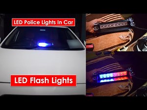 LED Police Lights For Cars LED Flash Lights Strobe Effects Police Light In Car