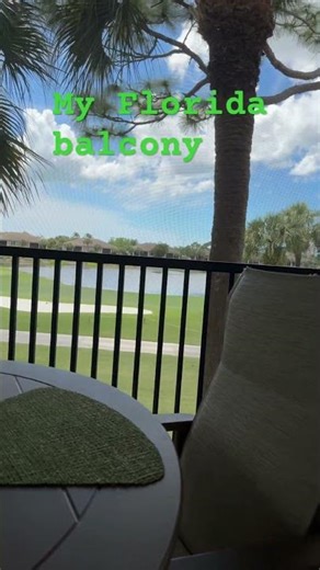 My Florida balcony during my spring break