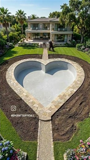 Olhe esta construção desa piscina pessoal, oque vocês acharão?