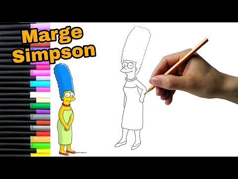 [PASO A PASO] Cómo DIBUJAR a MARGE SIMPSON Fácil y Sencillo