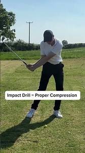 1. Star in normal setup 2. Move to impact position 3. Swing #golf #golfdrills