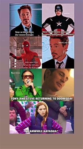 Tony & Steve Are Back... But Natasha's Reaction Says It All 😂 | Marvel Meme #marvel #mcu #shorts #yt