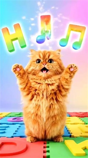 Cute Cat Teaches ABC 😸🎵 | Learn A to Z with Dancing Cat for Kids