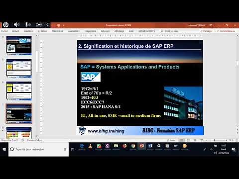 Presentation Formation SAP ERP 1ère Partie