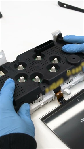 Renault Modus instrument cluster LCD screen and backlight bulbs repair #shorts