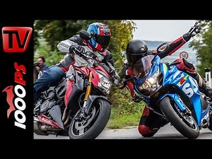 Suzuki GSX-R1000 vs GSX-S1000 2015 | Vergleich Supersport - Nakedbike