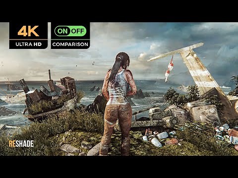 Tomb Raider (2013) 10 Years Later With Reshade Remaster Graphics Mod - Free Roam and Comparison [4K]